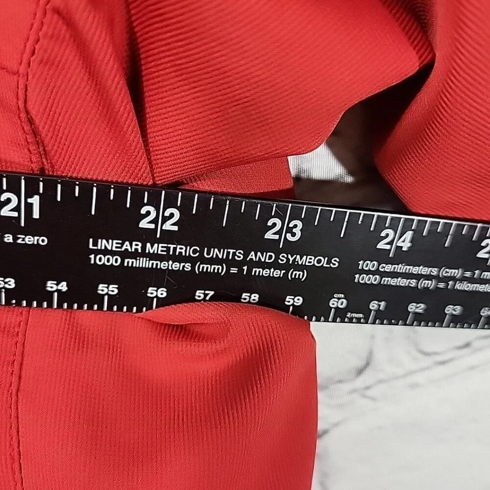 Adidas‎ ClimaProof Track Jacket Red Windbreaker Mens M Convertible Arms Pullover